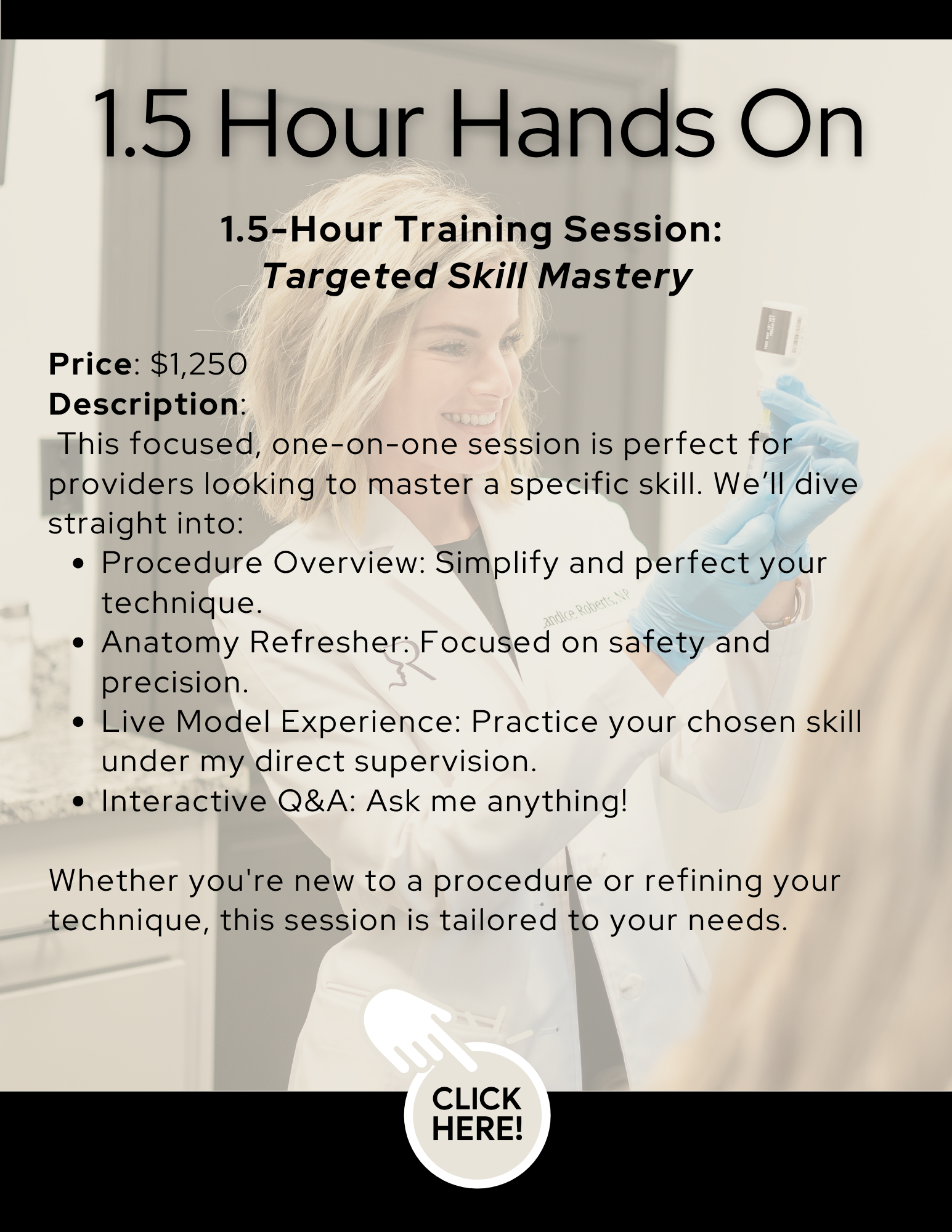 1.5 Hours Hands On Training